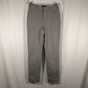 Banana Republic Dress Pants Women's 2 Grey High Rise Sloan Button Zip No Pockets